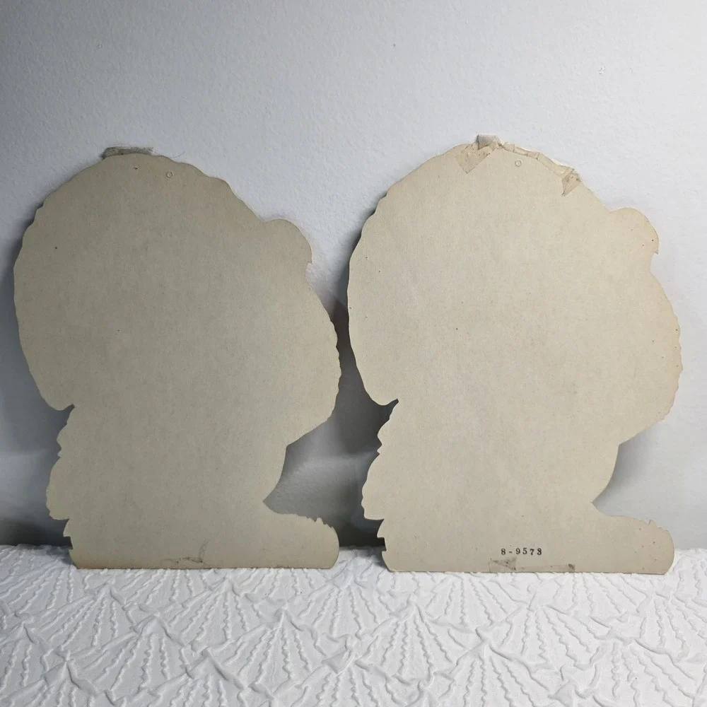 Vtg Eureka Thanksgiving Turkey Die Cut Paper Cutout‎ Wall Decor Window Lot of 2